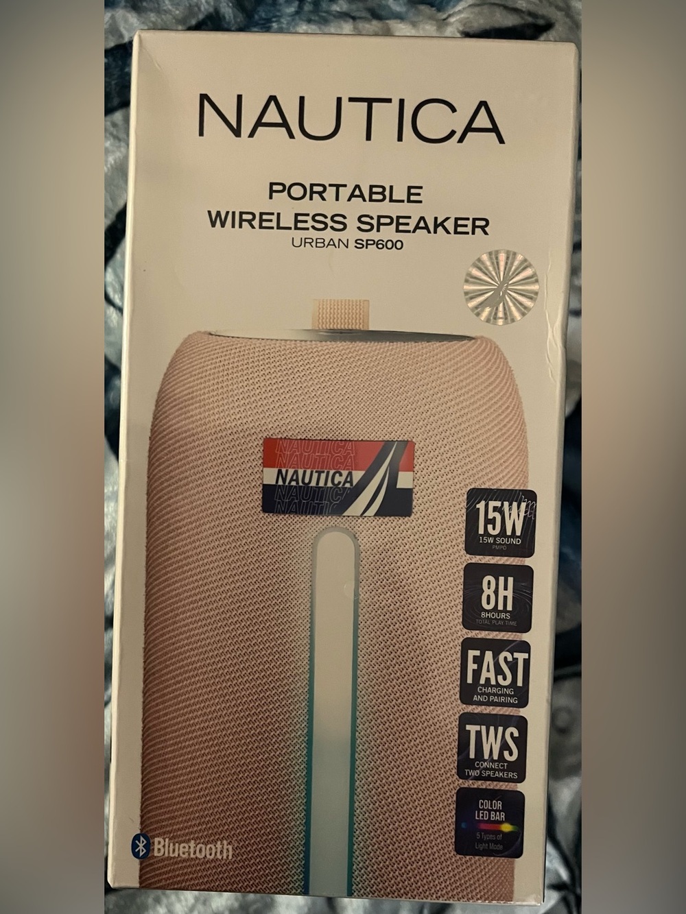 Nautica Blush Pink Portable Wireless Speaker